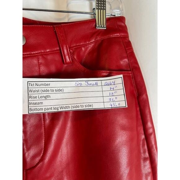 WAYF Small Faux Leather Pants NWT - Picture 8 of 9